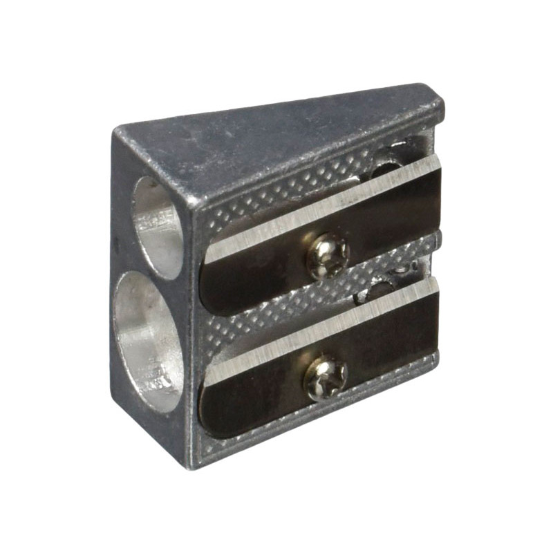 Sacapuntas Faibo Metálico Gris 2 Usos