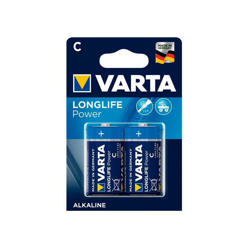 Pila Alcalina Varta Longlife Power C LR14 1.5V