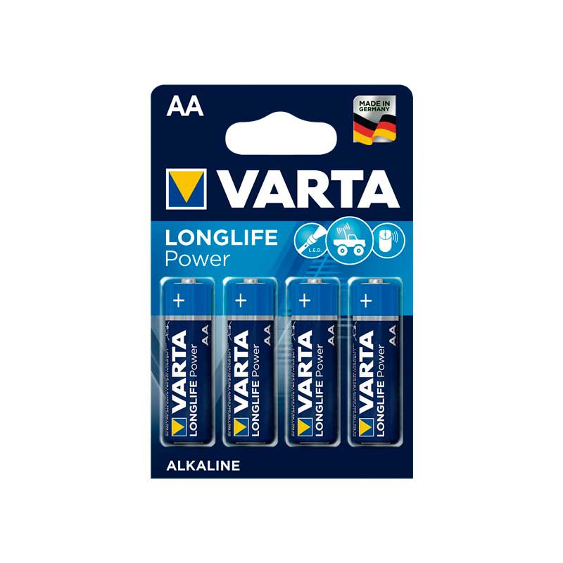 Pila Alcalina Varta Longlife Power AA LR06 1.5V