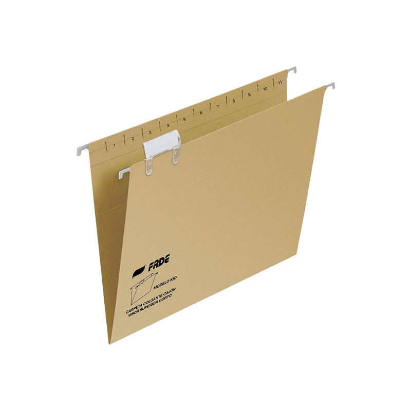 Carpeta Colgante Visor Superior Varilla Metálica Lomo V Fade Folio (Pack de 50 unidades)