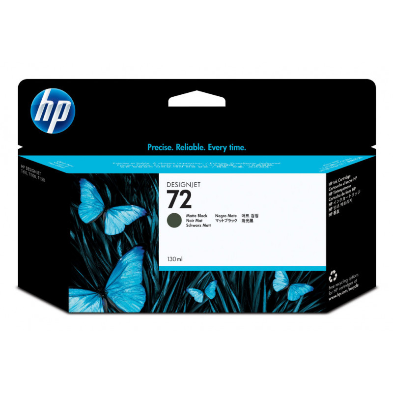 Tinta hp 72 negro/mate