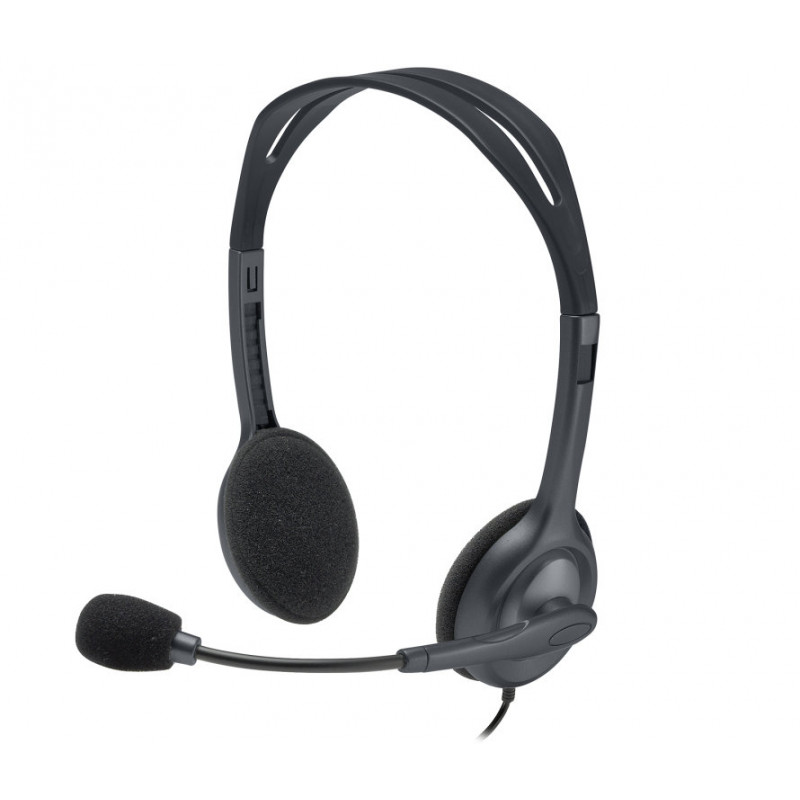 Auriculares Logitech H111 Gris Microfono Alambrico