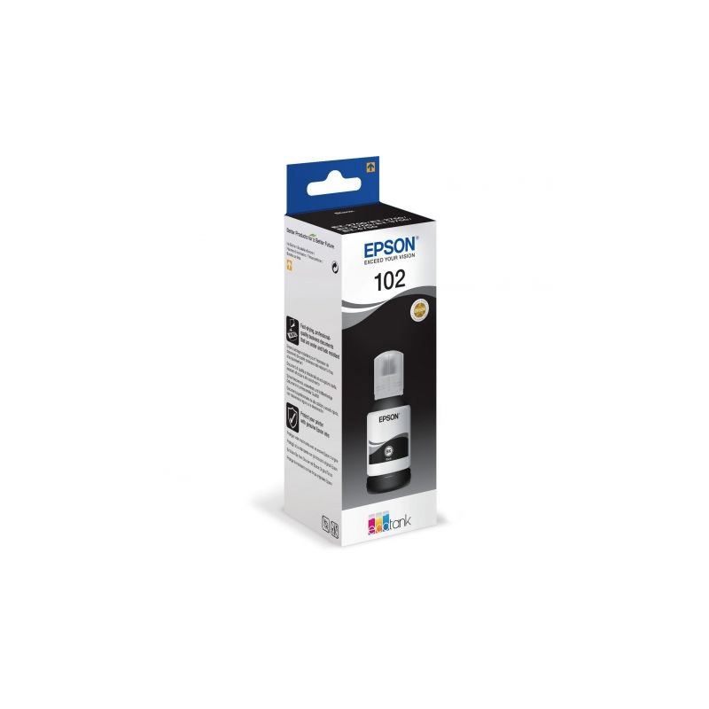 Inkjet Epson 102 hasta 7.500 páginas negro (127ml)