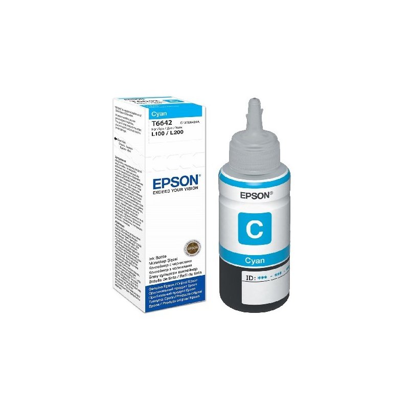 Inkjet Epson T6642 Hasta 6.400 páginas Cyan (70 ml)