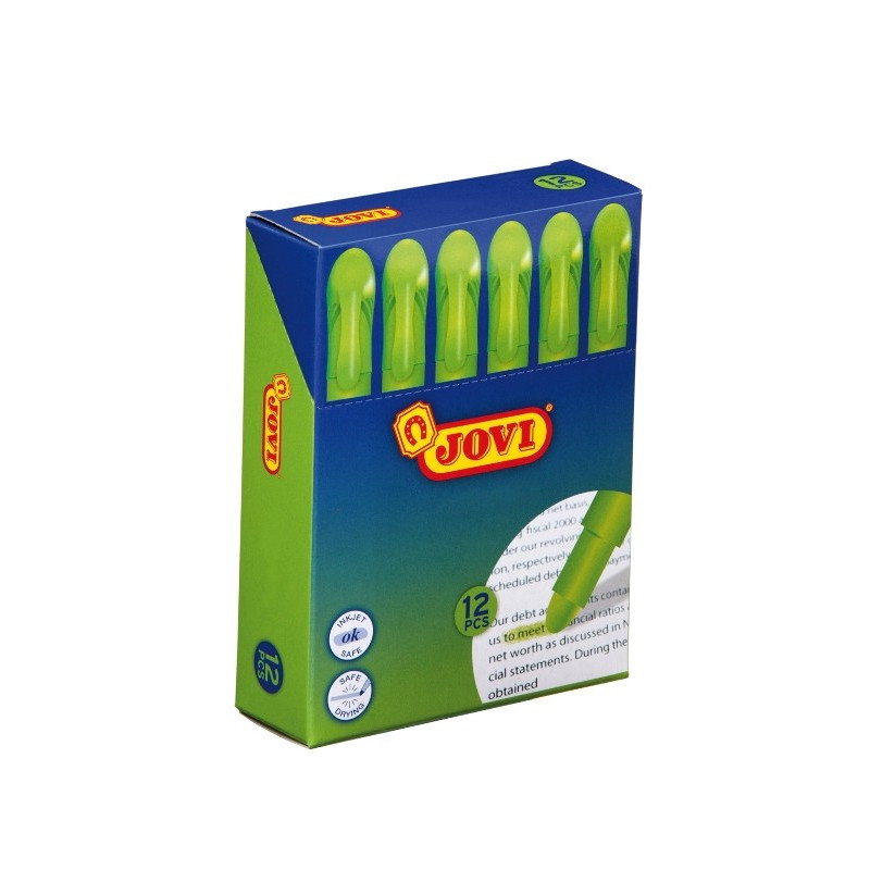 Marcador de Cera Verde Flúor